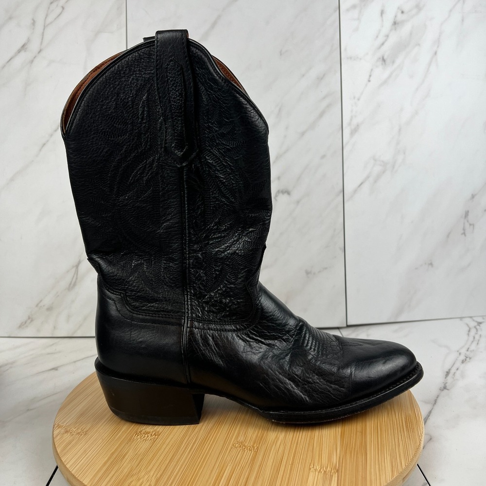 Cody James Mens Size 11 D Black Leather Western Cowboy Boots RC1103